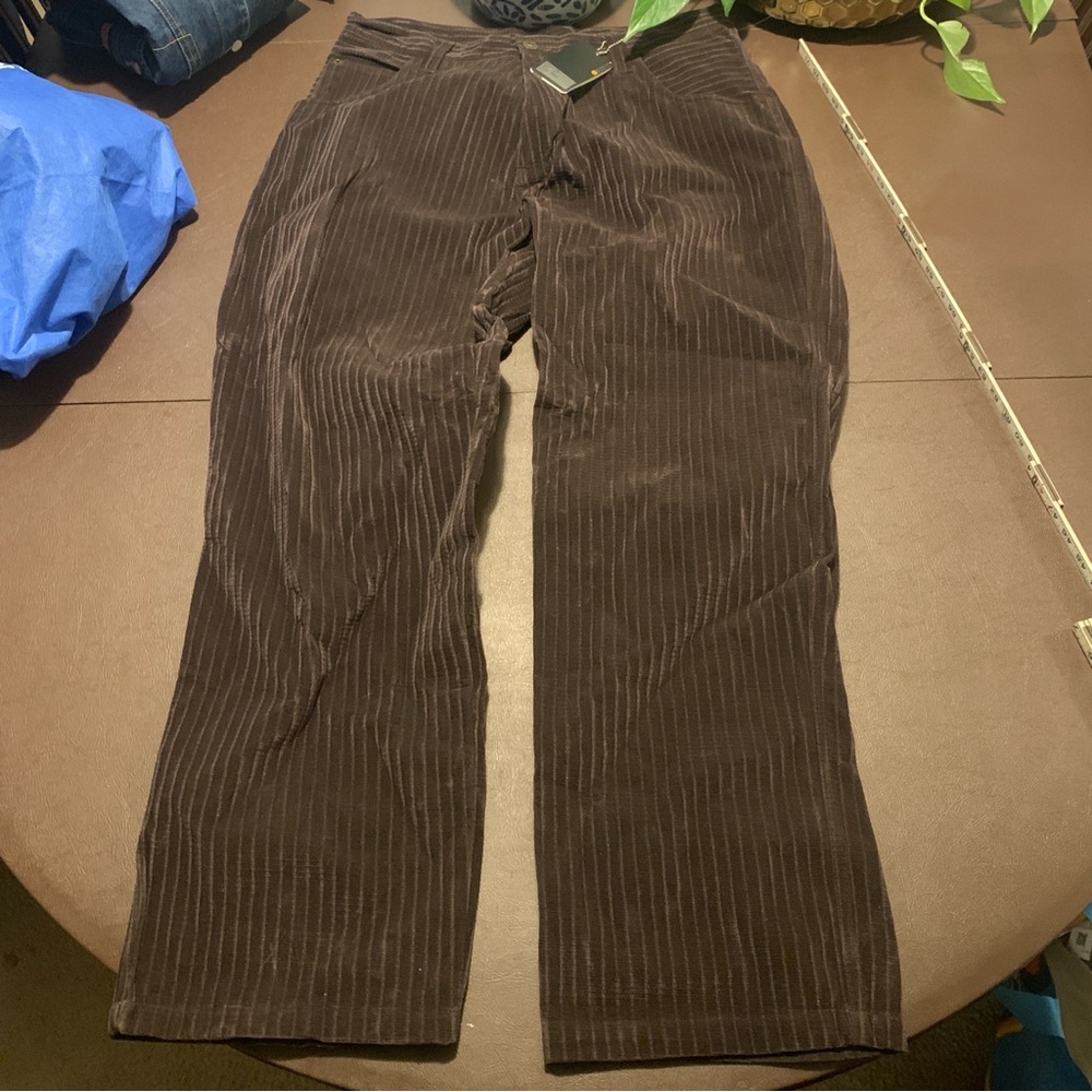 Godbody Corduroy Pants Baggy Wide Leg XL 34x30 Skater Cyber Mall Goth Purple